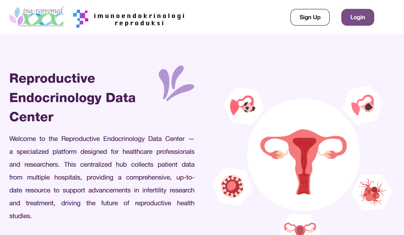 Screenshot of Reproductive Endocrinology Data Center
